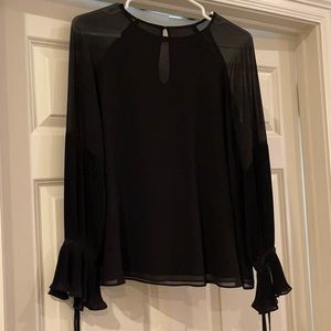 Black Chiffon Blouse